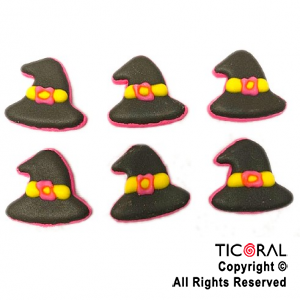 ADOR SOMBREROS DE BRUJA AZUCAR X 6